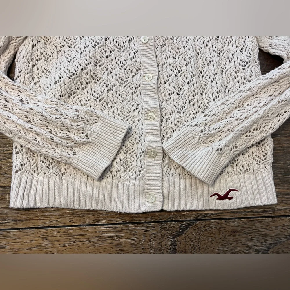 VTG Hollister Y2K Knit Cardigan 2000’s Womens size Small - Picture 4 of 6